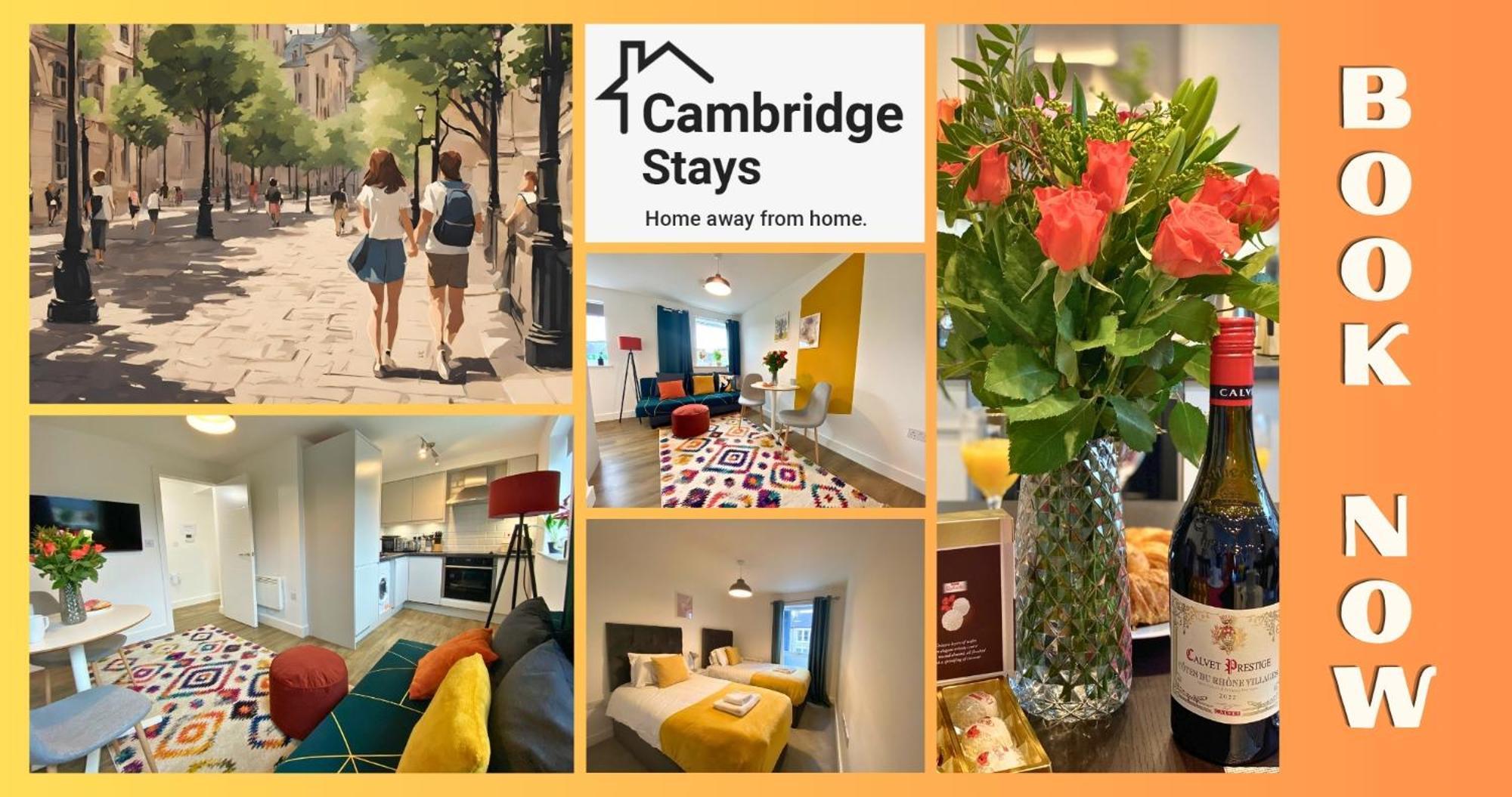 Cambridge Stays Central Apart Hotel 1Br Flats-Easy Walk To City Centre-Parking Екстериор снимка